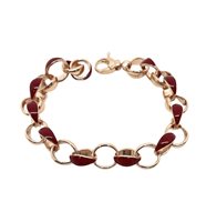 Armband Labrioro Dame in Silber 4028/R ROSSO - 4028/R ROSSO